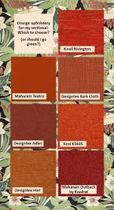 Tropical seamless pattern with oranges. 49 Samples Of Orange Upholstery For My New Midcentury Modern Sectional 7 Finalists Which To Choose