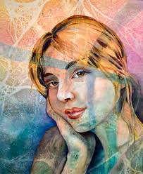 Marbled & Mixed-media Watercolor Art