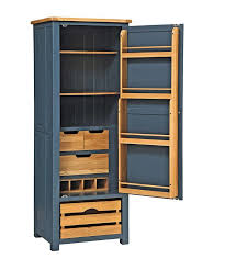 • 32w x 16d x 63h storage cabinet includes five shelves for organizing a kitchen pantry or dining room • three adjustable shelves accommodate items of various sizes while two fixed shelves provide stability • each of the pantry cabinet's shelves supports up to 50 pounds • doors open on smooth euro style hinges for easy access. Best Larder Cupboards Top Freestanding Pantry Storage For The Ultimate In Kitchen Organization Pantry Cupboard Pantry Cupboard Designs Kitchen Larder Cupboard