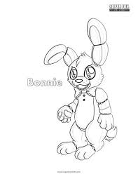 Find more coloring pages online for kids and adults of fnaf toy bonnie generation 5 coloring pages you can now print this beautiful fnaf toy bonnie generation 5 coloring page or color online for free. Bonnie Coloring Sheet Super Fun Coloring