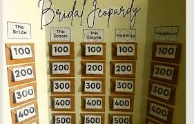 But there is one game i've played at a few parties that is always fun: Bridal Jeopardy Questions Free Game Included Bridal Shower 101
