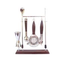 Vintage Mid Century Hanging Bar Tool Set Stand Cocktail Bar Tool Set Hanging Bar Vintage Mid Century