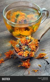 The herb is also known as common marigold or 'pot marigold' because the dried flowers were traditionally used in soups and stews. Dried Calendula Image Photo Free Trial Bigstock