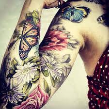 Pin On Butterfly And Flower Sleeve