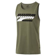 Debardeur puma homme | retrouvez sur la halle toutes les informations de l'article tennis puma smash buck homme gris. Debardeur Vert Homme Puma Rebel Tank Olivine Espace Des Marques