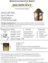 Apex lighting is here to bail you out if you are struggling to find the appropriate marine led lighting products for your boat or dock. Highpoint Apex Deck Rail Light