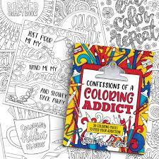 Confessions of a coloring addict: Confessions Of A Coloring Addict Printable Coloring Book Sarah Renae Clark Coloring Book Artist And Designer
