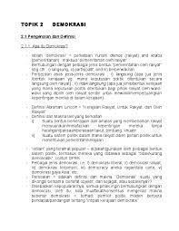 Amat sukar untuk kita mendapat liputan media yang tidak memilih sama ada sesuatu yang sepatutnya baik untuk pembangunan negara boleh dihalang hanya disebabkan kegagalan untuk mendapatkan sokongan di parlimen. Doc Demokrasi Pemikiran Politik Semasa Kemetot Chomel Academia Edu