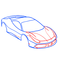 10 kereta paling berkuasa tinggi di dunia foto. Learn How To Draw A Ferrari 488 Gtb Car Easy Drawings