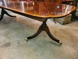 95 length x 47 width x 32 height. Stickley Mahogany Dining Table Duncan Phyfe Pedestal Base Nice Long Valley Traders