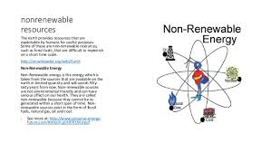 Resources Renewable And Non Renewable