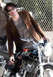 Keanu Reeves With His Motorcycle Keanu Reeves Keanu Charles Reeves Keanu Reeves Young