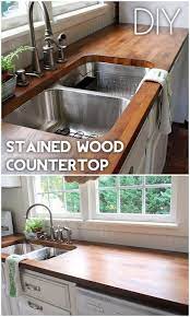 Diy Countertop 20 Easy Tutorials To Revamp Your Kitchen Diy Kitchen Countertops Diy Countertops Kitchen Renovation