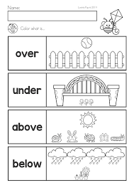 Spring Kindergarten Math And Literacy Worksheets Activities No Prep Prepos Positional Words Kindergarten Kindergarten Math Kindergarten Worksheets Printable