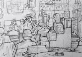 Cafe Rybka Travel Sketches Sketches Art