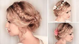 Coiffure de mariage avec rallonges en cheveux naturels à fort grammage. Tuto Coiffure Soiree Mariage Pour La Rentree Scolaire Chignon Bas Facile A Faire Cheveux Mi Long Youtube