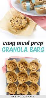 Healthy On The Go Granola Bars For Toddlers Kids Recipe Homemade Snacks Granola Bars Easy Baking Recipes