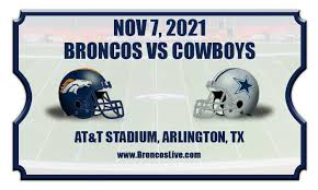 The denver broncos are a professional american football franchise based in denver. Denver Broncos Vs Dallas Cowboys Football Tickets 11 07 21
