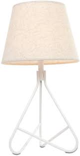 Nurluce Table Lamps For Living Room White Shade Lamps For Night Table E26 Bulb Lamps For Bedroom Mod Lamps Living Room Small Table Lamp Table Decor Living Room