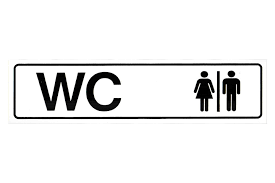 Schild Wc Symbol 200x50x0 4 Mm Kaufen Bei Coop Bau Hobby