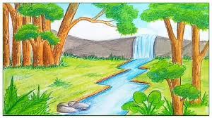 From an easy caterpillar to a skilled orangutan, you and your kids will be able to make them all! How To Draw Scenery Of Rainforest Step By Step Youtube
