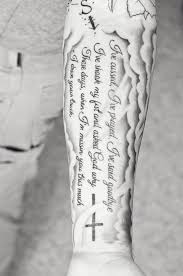 Bible verse tattoos are by far the most meaningful and the most respected type of tattoo that you could get. Bible Verse Cross Tattoos For Men On Arm Novocom Top