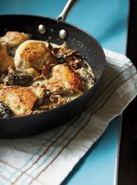 Recette De Ricardo De Poulet Aux Morilles Mushroom Recipes Healthy Mushroom Recipes Morel Mushroom Recipes