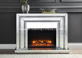 They are the most realistic electric fireplaces yet. New Luxury Mirrored Crushed Diamond Sparkly Fireplace Led Electric Fire Surround China Sparkle Mirrored Hallway Table Fireplace Silver Mirror Fireplace Console Table Made In China Com