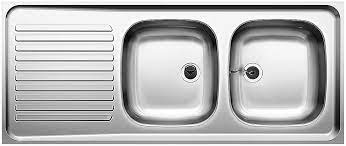 With two sinks you'll get more personal space as there isn't any chance of anyone spitting toothpaste on your hand as you're trying to wash up. Blanco 510504 Sink R Zs 12x5 2 Stainless Steel Natural Glossy Double Sided All For The Furniture Making