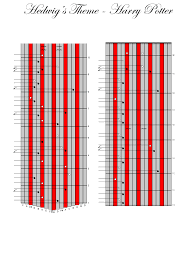 Hedwig S Theme Harry Potter Kalimba Ktabs 17 Tine A4 Printable Tablature Partition Musicale Partitions De Piano