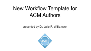 Our templates contain the gist of the essential sections in a research paper, making your research paper writing a simple task to be accomplished. Acm Primary Article Templates And Publication Workflow