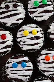 Chocolate Mummy Cupcakes Recipe Halloween Desserts Scary Halloween Cupcakes Halloween Goodies