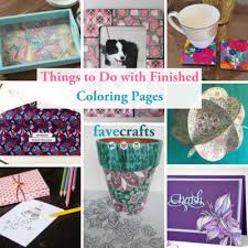Super cute cat with hat coloring. 33 Things To Do With Finished Coloring Pages3 Favecrafts Com