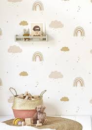 15 Idees De Papier Peint Enfant Pour La Chambre Des Petits Idees De Papier Peint Papier Peint Enfant Et Papier Peint Chambre Bebe