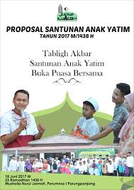 Berdasarkan penelitian yang di lakukan oleh lembaga penelitian pirac, potensi. Dapur Desain Proposal Untuk Kegiatan Bukber Dan Santunan Facebook