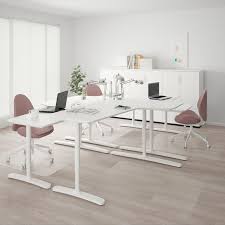 Bekant Workstation White 126x86 5 8 Ikea Ikea Bekant Ikea Bekant Desk Home Office Design