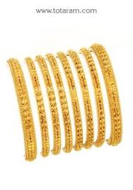 Buy 22k Gold Bangles Set Of 8 4 Pair Gbl1124 With A List Price Of 6 362 99 22k Indian Gold Jewelr Gold Bangles For Women Gold Bangles 22k Gold Bangles