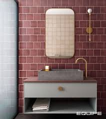 Magma Burgundy Wall Tile For Bathroom In 2020 Burgundy Bathroom Burgundy Walls Colorful Bathroom Tile