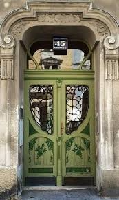 Art Nouveau Door By Mai Porte Fenetre Portes Closes Portes Rouges