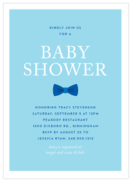 Give them bow tie baby shower invitations to invite them to come to your party. Bow Tie Baby Shower Invitations By Basic Invite