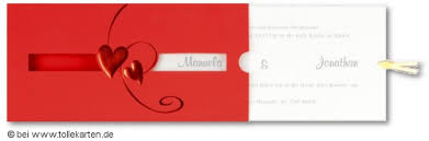 Hochzeitskarte als originelle schiebekarte mit buntem farbdruck, naturkordel und konturstanzung. Schiebekarte Einladungskarten