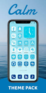 Calm Aesthetic Blue App Icons Ios 14 Icon Theme Pack 100 Etsy In 2020 App Icon App Homescreen