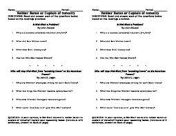 Wal Mart Robber Barons Or Titans Of Industry Reading Activity