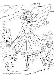When they know the characters, it is easy for them to give life to the images presented and found in the coloring book by coloring it appropriately. Coloring Page Tooth Fairy Teeth Health Free Coloring Pages