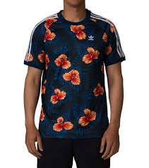 Xl Adidas Floral Jersey Top Men S Fashion Activewear On Carousell