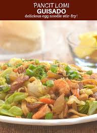 Pancit Lomi Guisado Recipe Pancit Hearty Dish Fresh Egg Noodles
