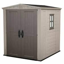 keter abri de jardin factor 6x6 cabane de jardin cabane a outils abri de stockage abri de jardin pvc rangement jardin