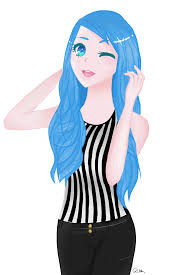 Anime girls with blue hair are incredibly popular thanks to their fun style & personality. Blue Haired Anime Girl By Kingparkz On Deviantart