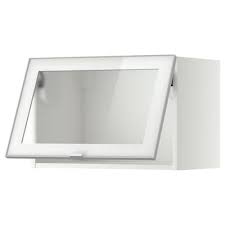 Jetzt habe ich die halterung der hängeschränke gesehen und muss sagen die wirken irgendwie sehr klein und instabil. Ikea Metod Wandschrank Horiz M Vitrinentur Glastur Wandschrank Fenster Putzen