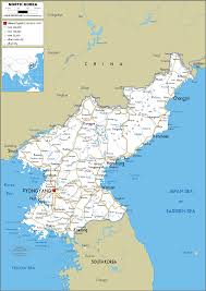 North korea is located in eastern asia. North Korea Map Road Worldometer